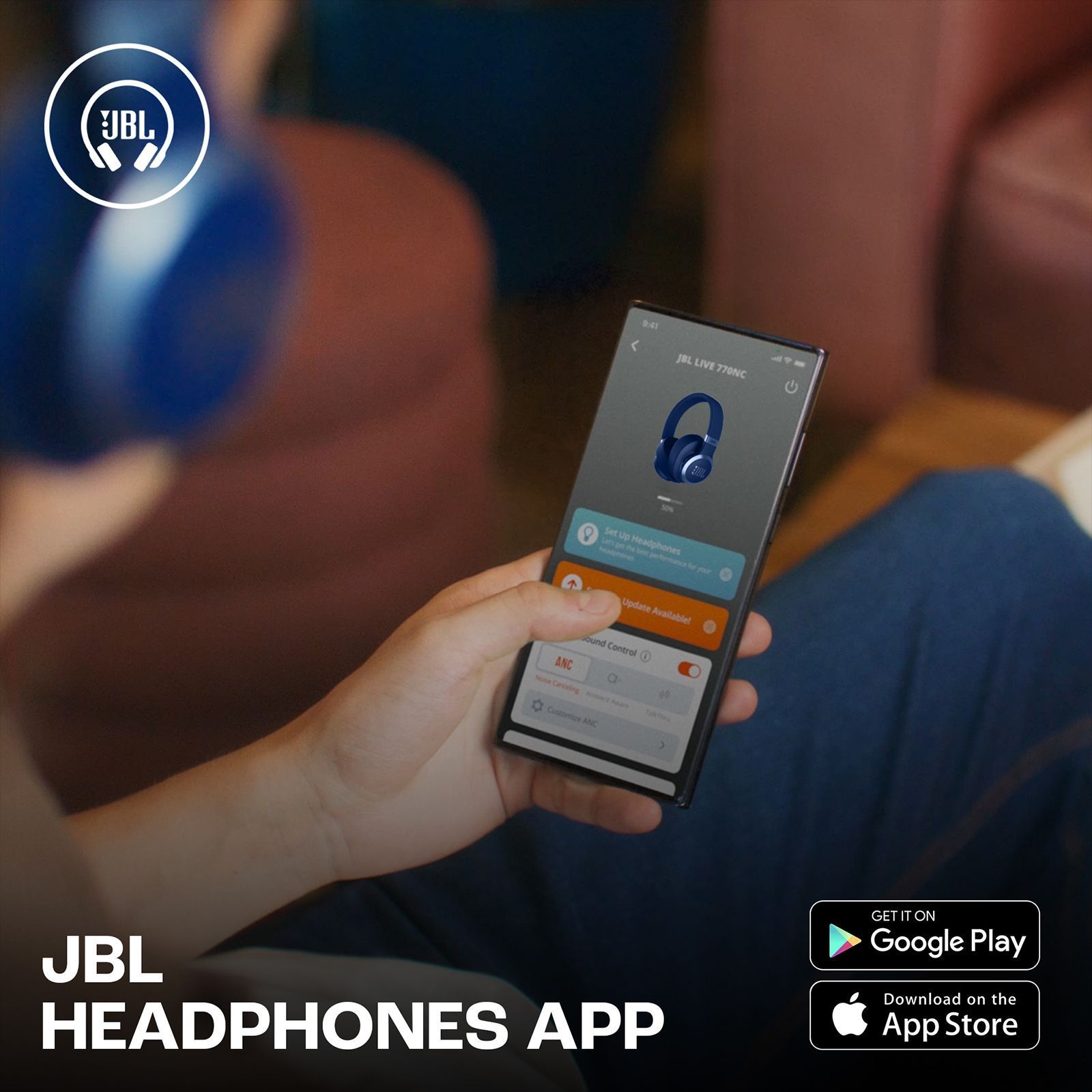 JBL LIVE 770NC Bluetooth Headphone with Mic (Upto 65 Hours Playback, Over Ear, Blue)_15